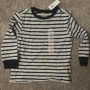 Old Navy Kids Striped navy and White Long Sleeve Shirt